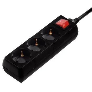 Hama 00108816 Spannungsschutz Schwarz 3 AC-Ausgänge 230 V 3 m