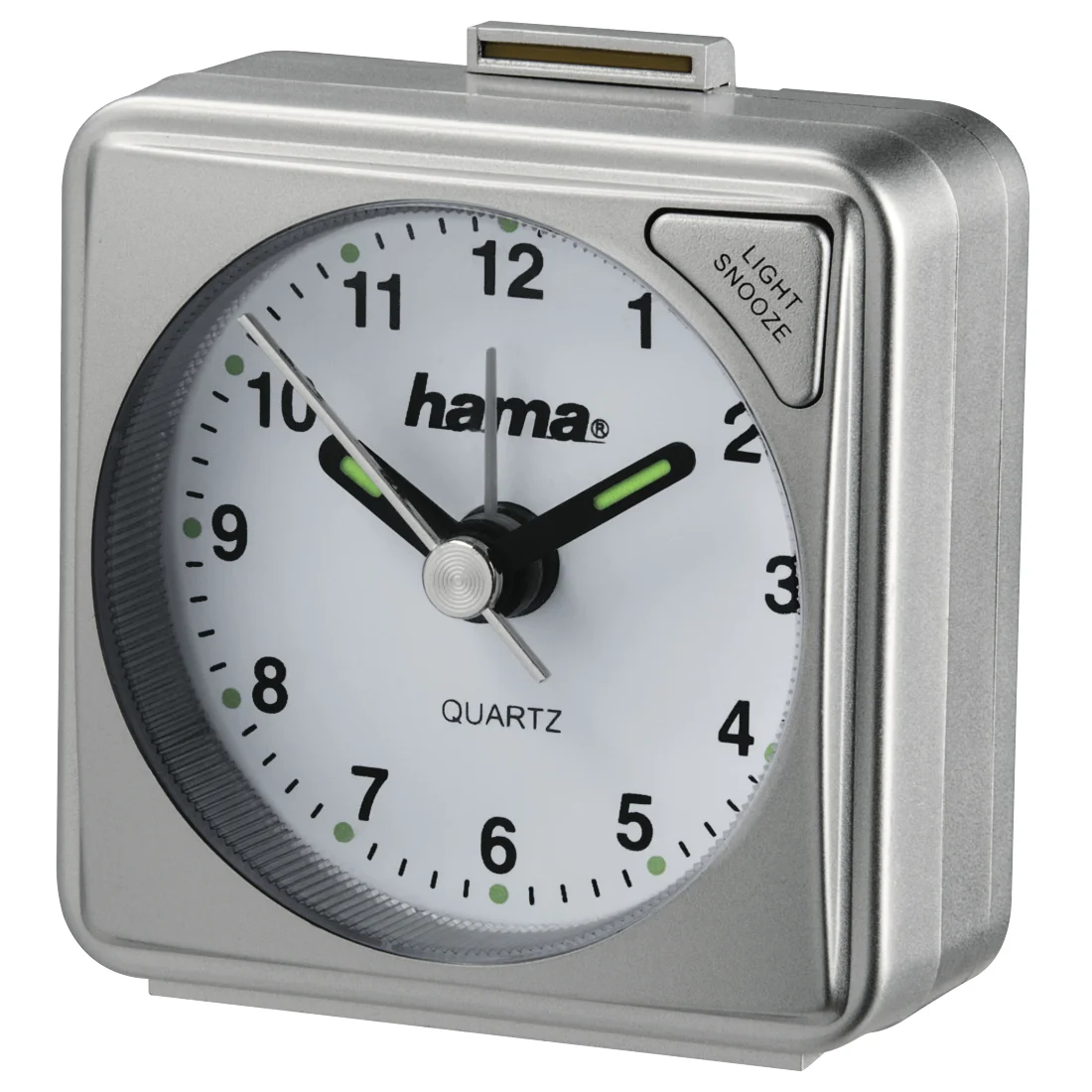 Hama A50 Quarzwecker Silber