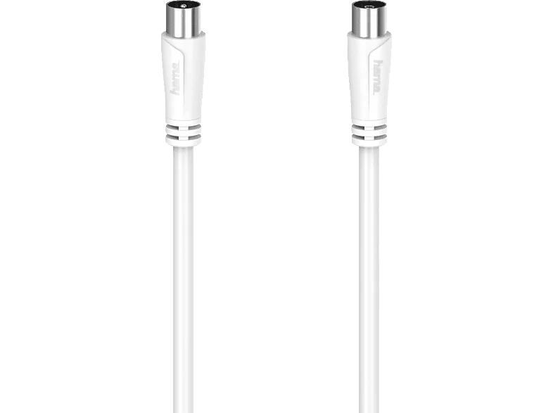 HAMA 90 dB, 3 m Koax-Stecker auf Koax-Kupplung, Antennen-Kabel ,