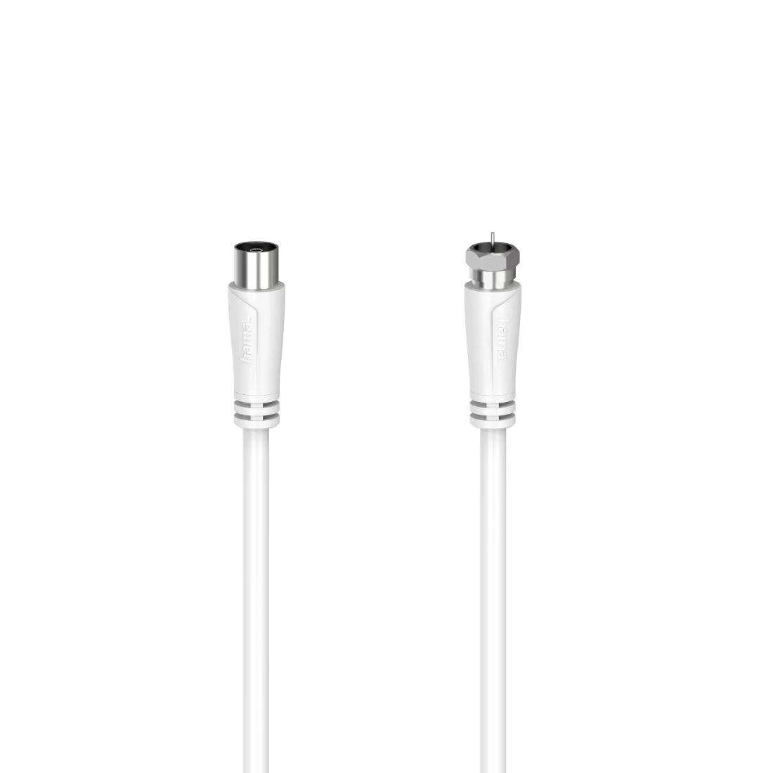 Hama 00205062 Koaxialkabel 3 m F Koaxial Weiß