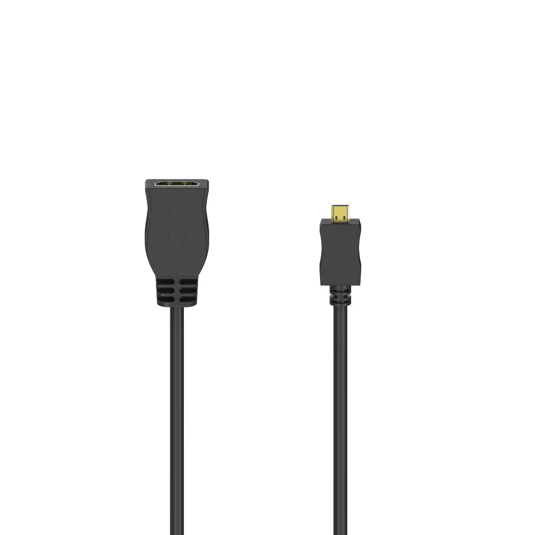 Hama 00205168 HDMI-Kabel 0,1 m HDMI Typ D (Mikrofon) HDMI Typ A (Standard) Schwarz