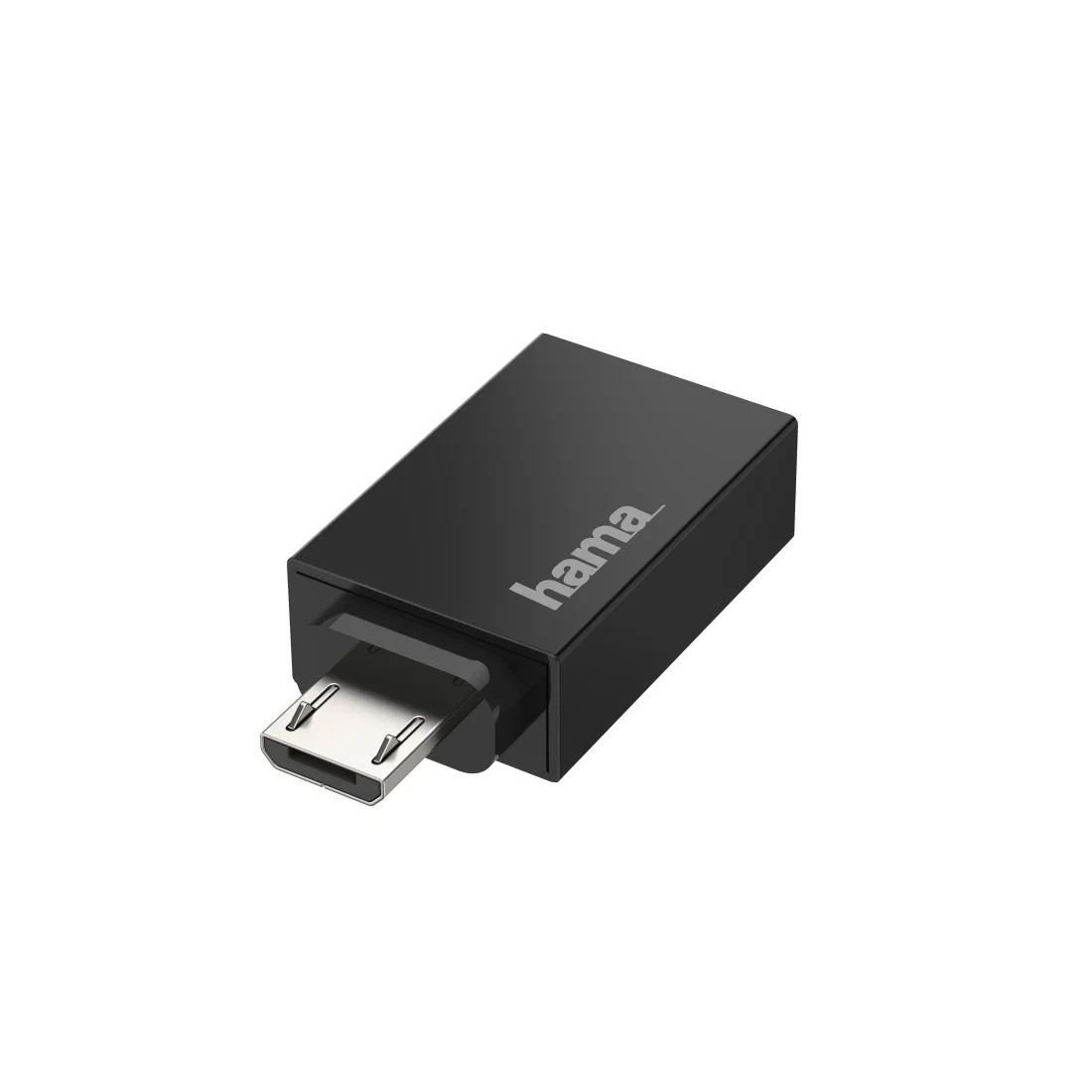 Hama 00200307 Kabeladapter Micro-USB USB Type-A Schwarz