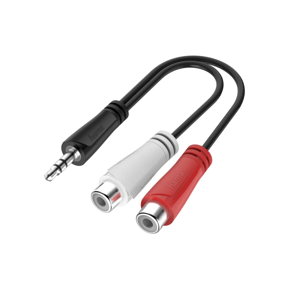 Hama 00200350 Audio-Kabel 0,15 m 3.5mm RCA Schwarz