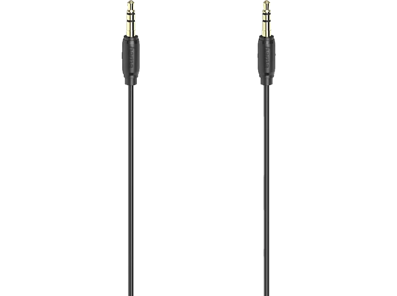 HAMA 3.5-mm-Klinken-Stecker auf 3.5-mm-Klinken-Stecker, Kabel, 0,5 m
