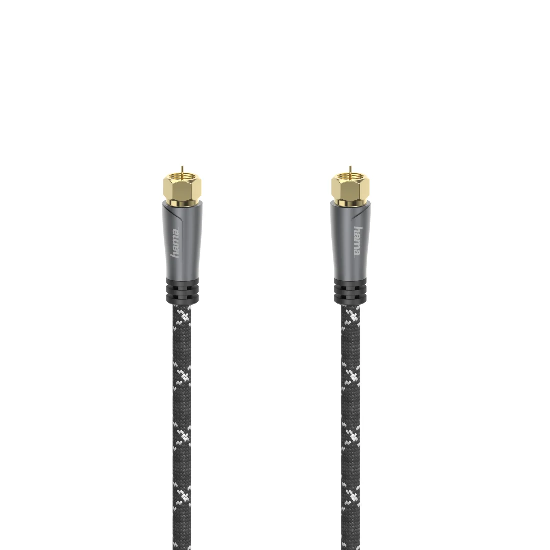 Hama 00205077 Koaxialkabel 1,5 m F Schwarz, Grau
