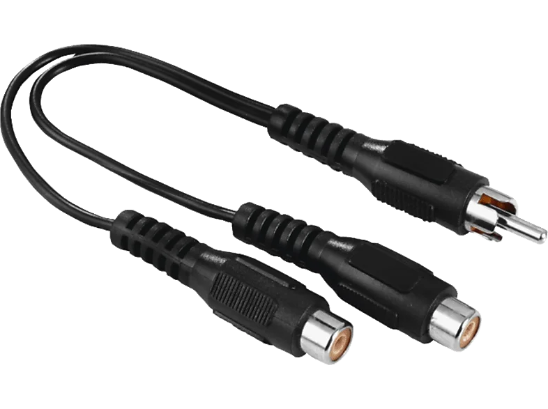 HAMA Cinch-Stecker auf 2x Cinch-Kupplungen, Subwoofer-Adapter