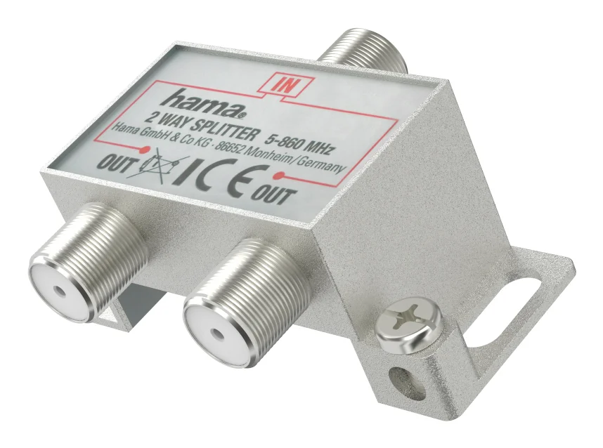 Hama 00205230 Kabelspalter oder -kombinator Kabelsplitter Silber