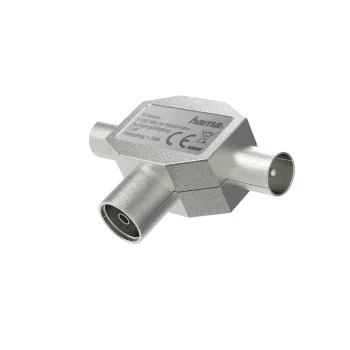 Hama 00205236 Kabelspalter oder -kombinator Kabelsplitter Silber