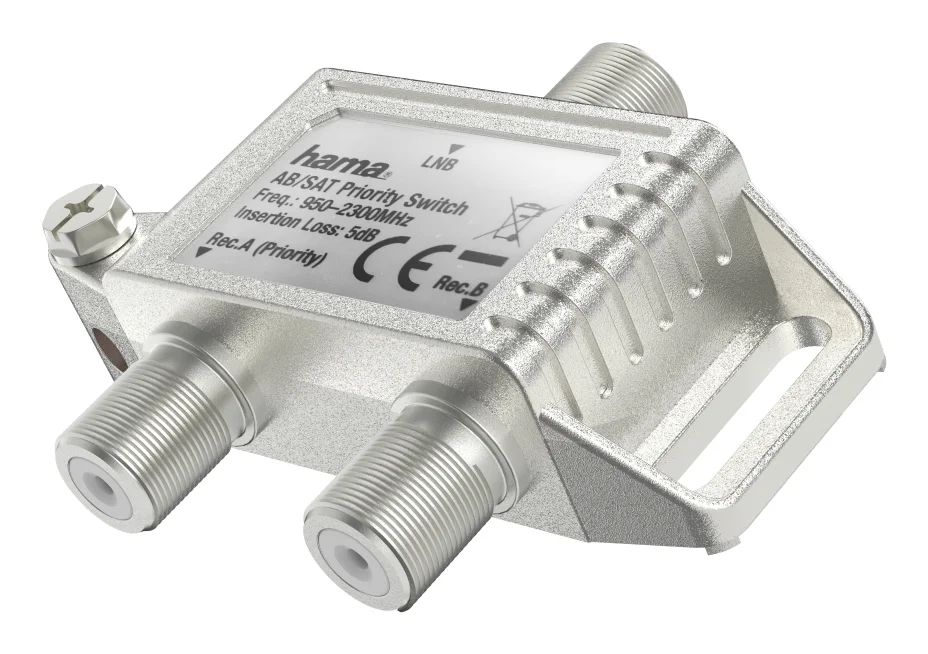 Hama 00205232 Kabelspalter oder -kombinator Kabelsplitter Silber