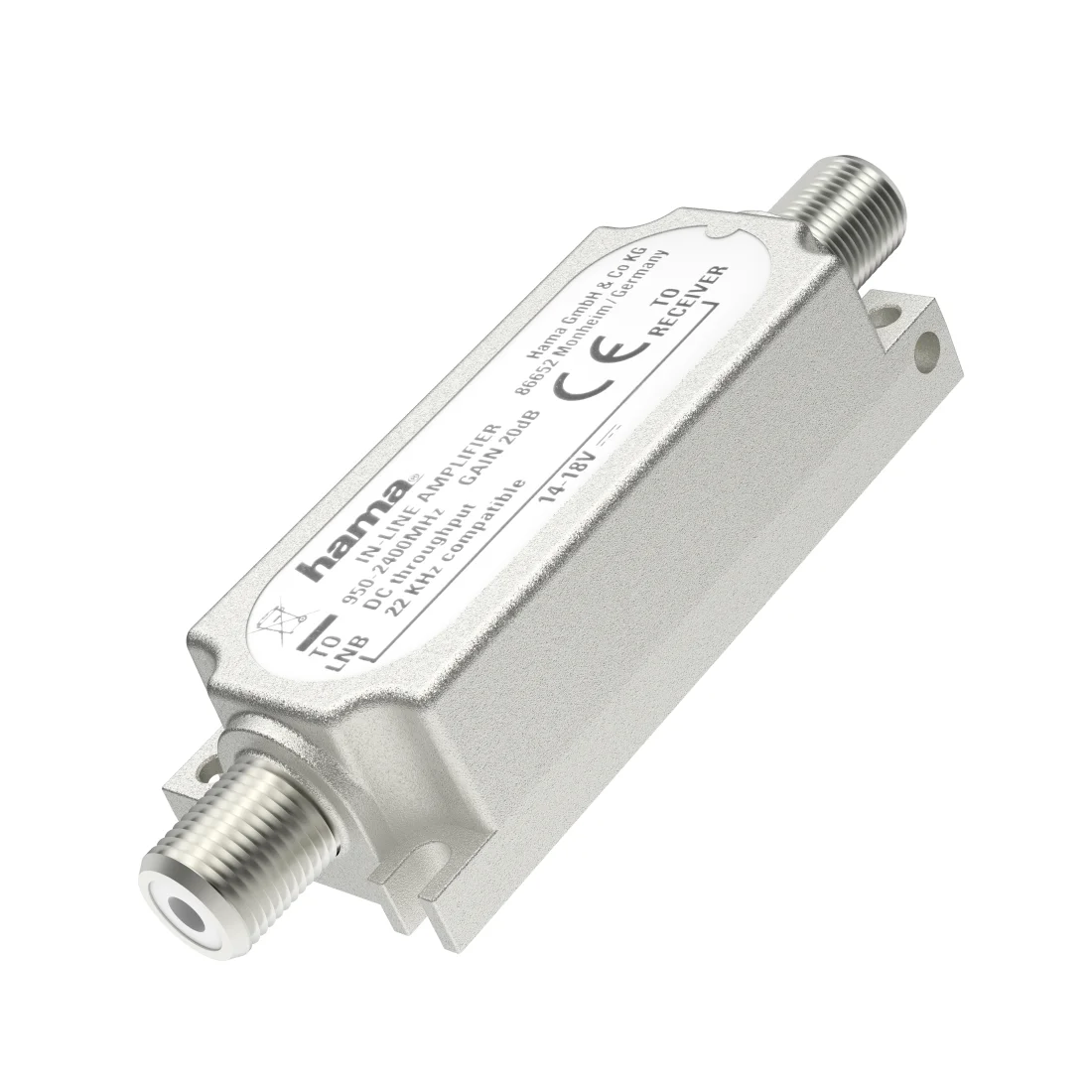 Hama 00205233 Kabelspalter oder -kombinator Kabelsplitter Silber