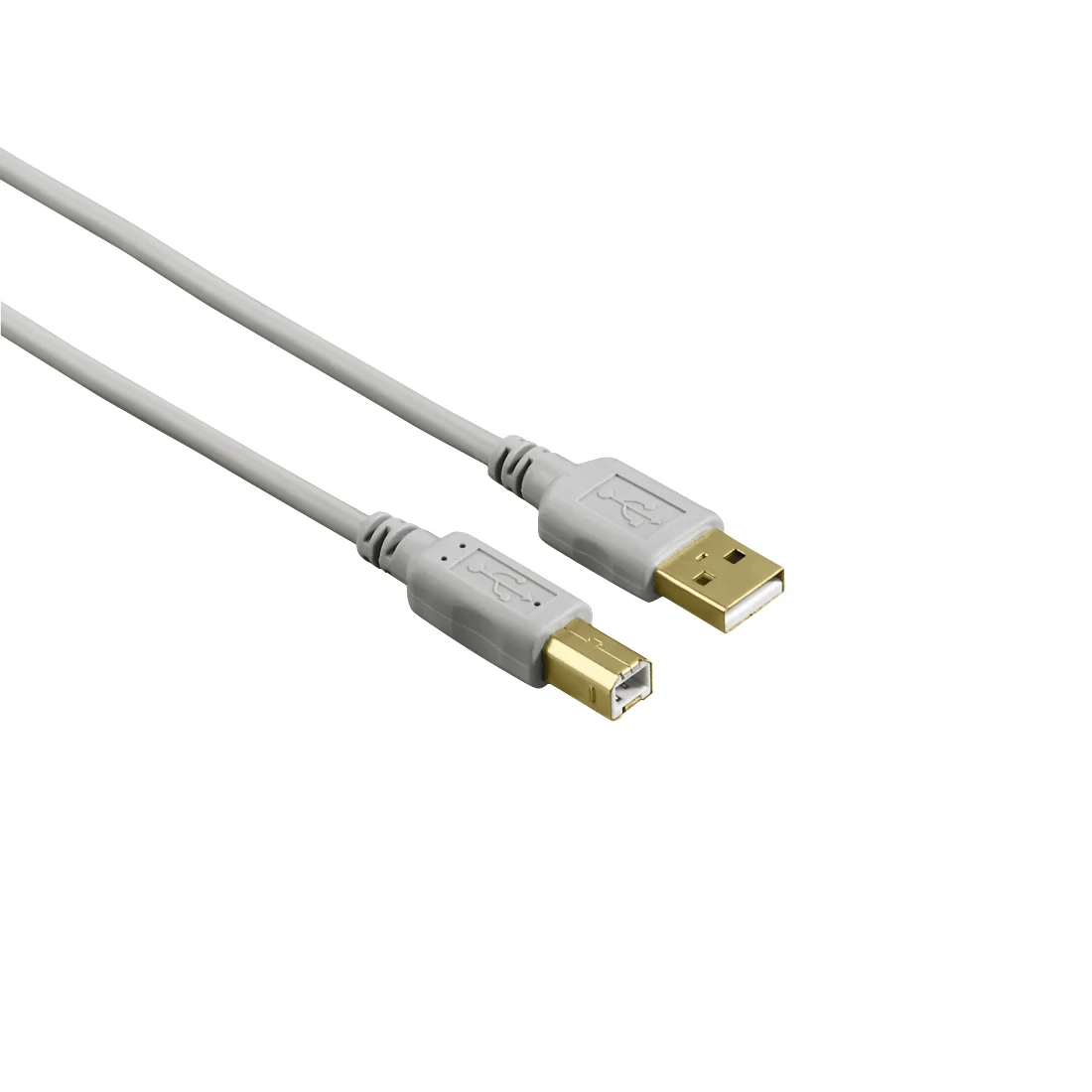 Hama 00200903 USB Kabel USB 2.0 1,5 m USB A USB B 0,48 Gbit/s Grau