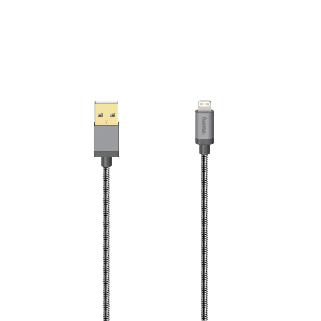 Hama 00200501 Lightning-Kabel 0,75 m Anthrazit
