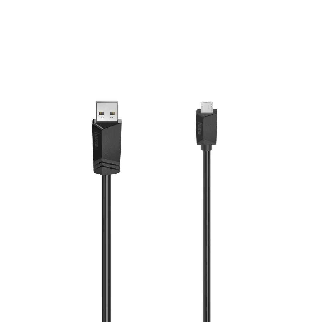 Hama 00200609 USB Kabel USB 2.0 3 m Micro-USB A USB A 0,48 Gbit/s Schwarz