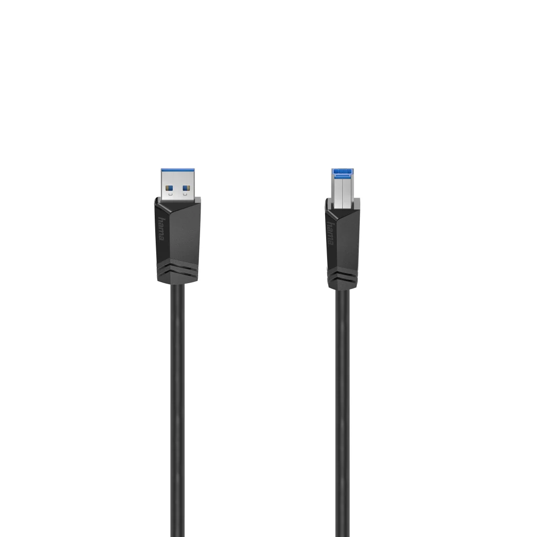 Hama 00200625 USB Kabel USB 3.2 Gen 1 (3.1 Gen 1) 1,5 m USB A USB B 5 Gbit/s Schwarz