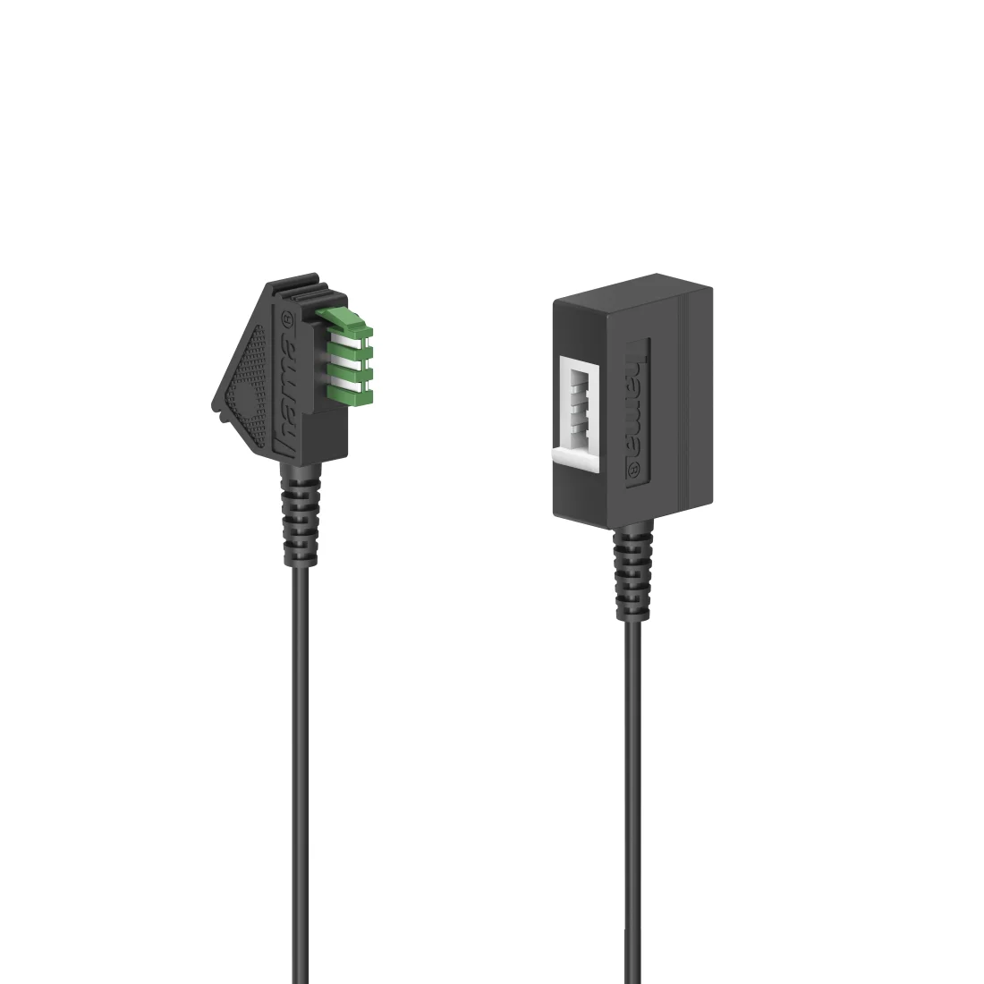 Hama 00201102 Telefonkabel 10 m Schwarz