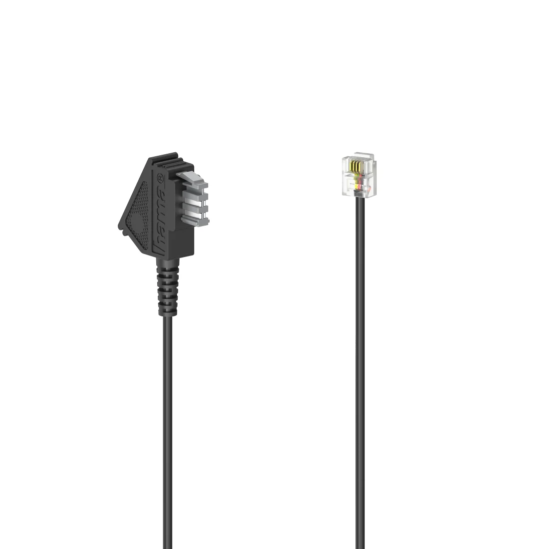 Hama 00201107 Telefonkabel 6 m Schwarz