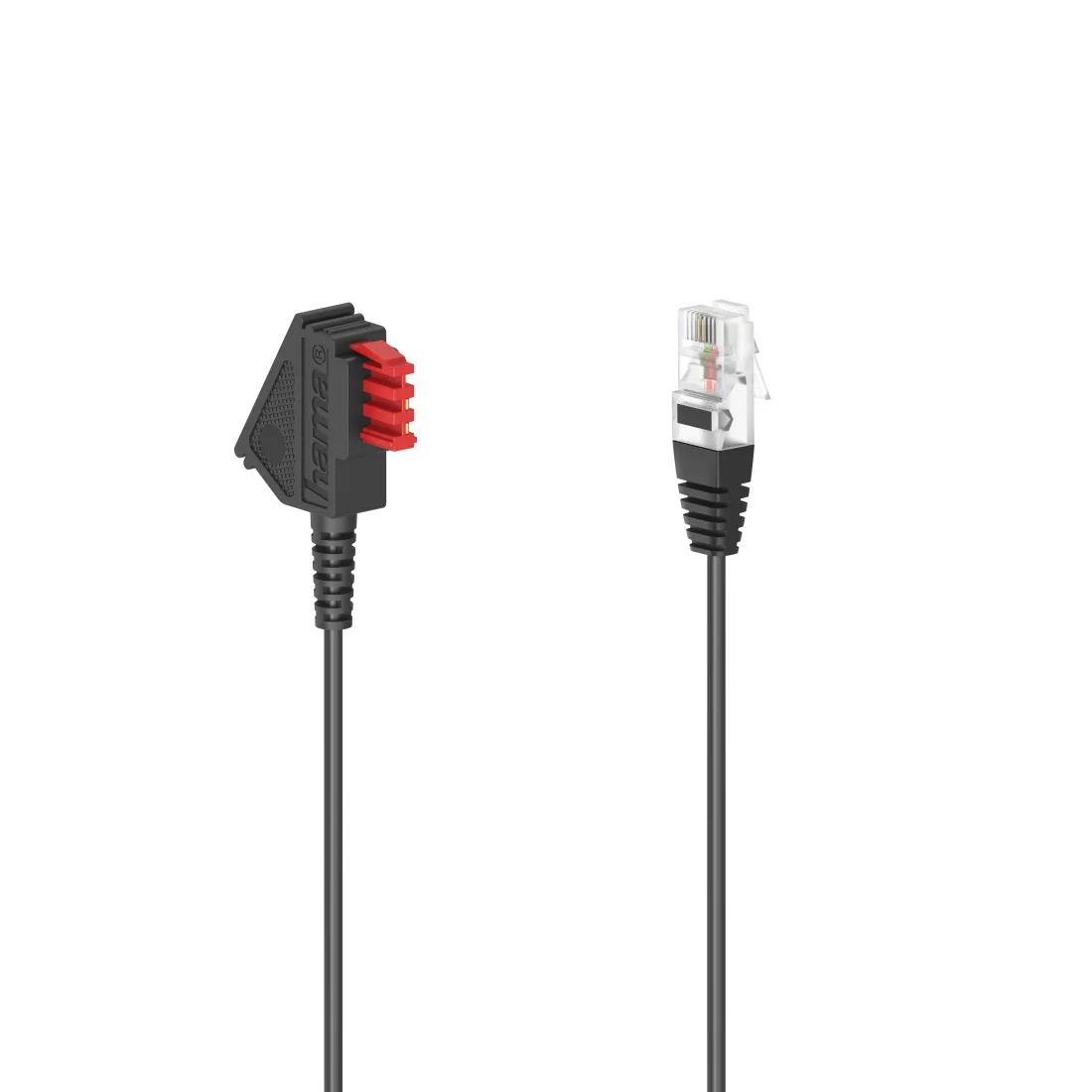 Hama 00201115 Telefonkabel 3 m Schwarz