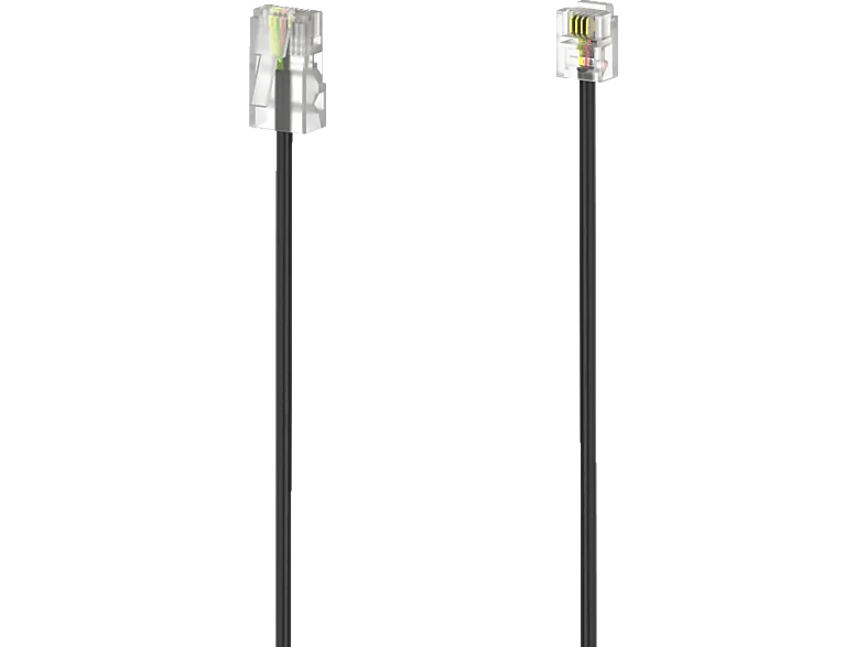 HAMA Modular-Stecker 8p4c - 6p4c, DSL-Anschlusskabel, 6 m