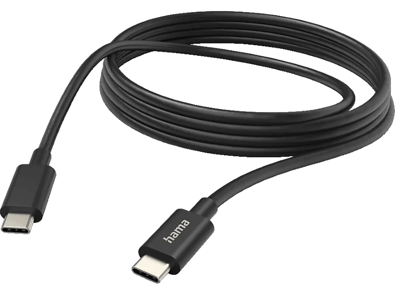 HAMA USB-C, Ladekabel, 3 m, Schwarz