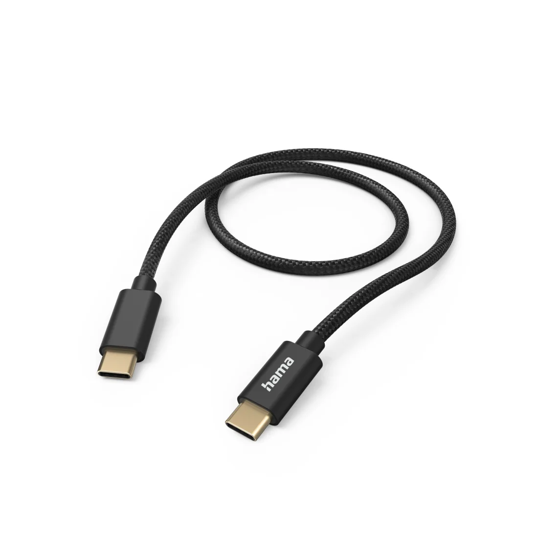 Hama Fabric USB Kabel USB 2.0 1,5 m USB C 0,48 Gbit/s Schwarz