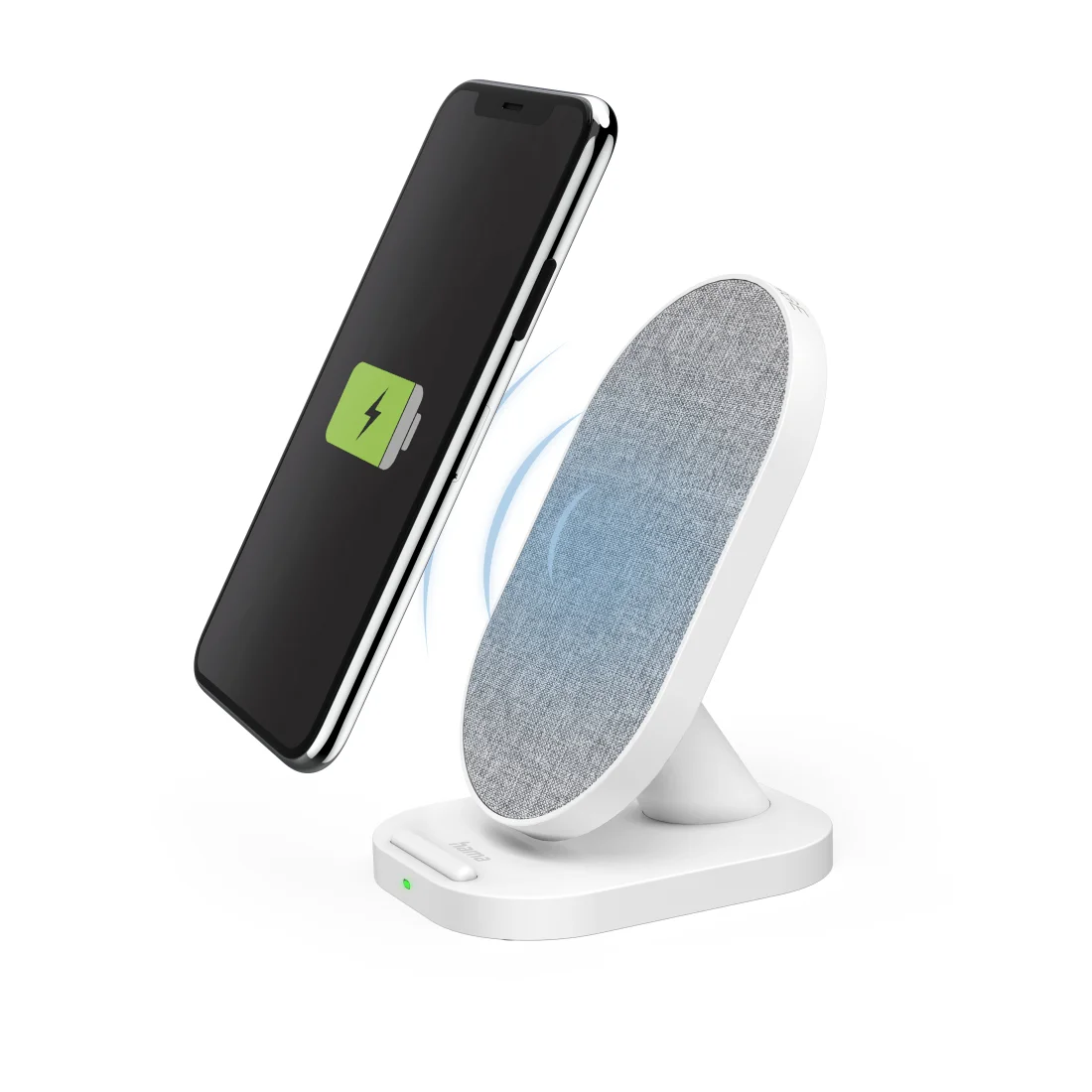 Hama QI-FC10S-Fab Smartphone Weiß USB Kabelloses Aufladen Schnellladung Drinnen