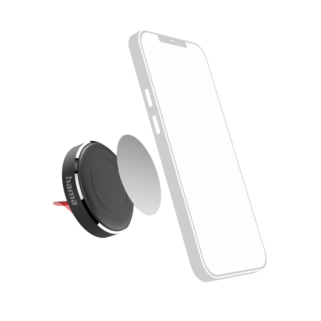 Hama Magnet Passive Halterung Handy/Smartphone Schwarz