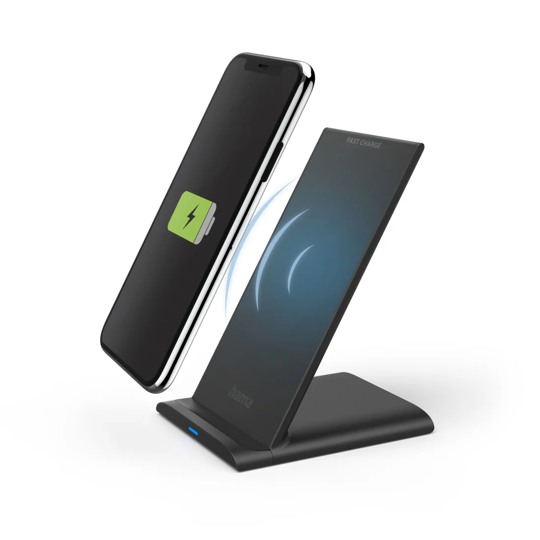 Hama QI-FC10S Smartphone Schwarz USB Kabelloses Aufladen Schnellladung Drinnen