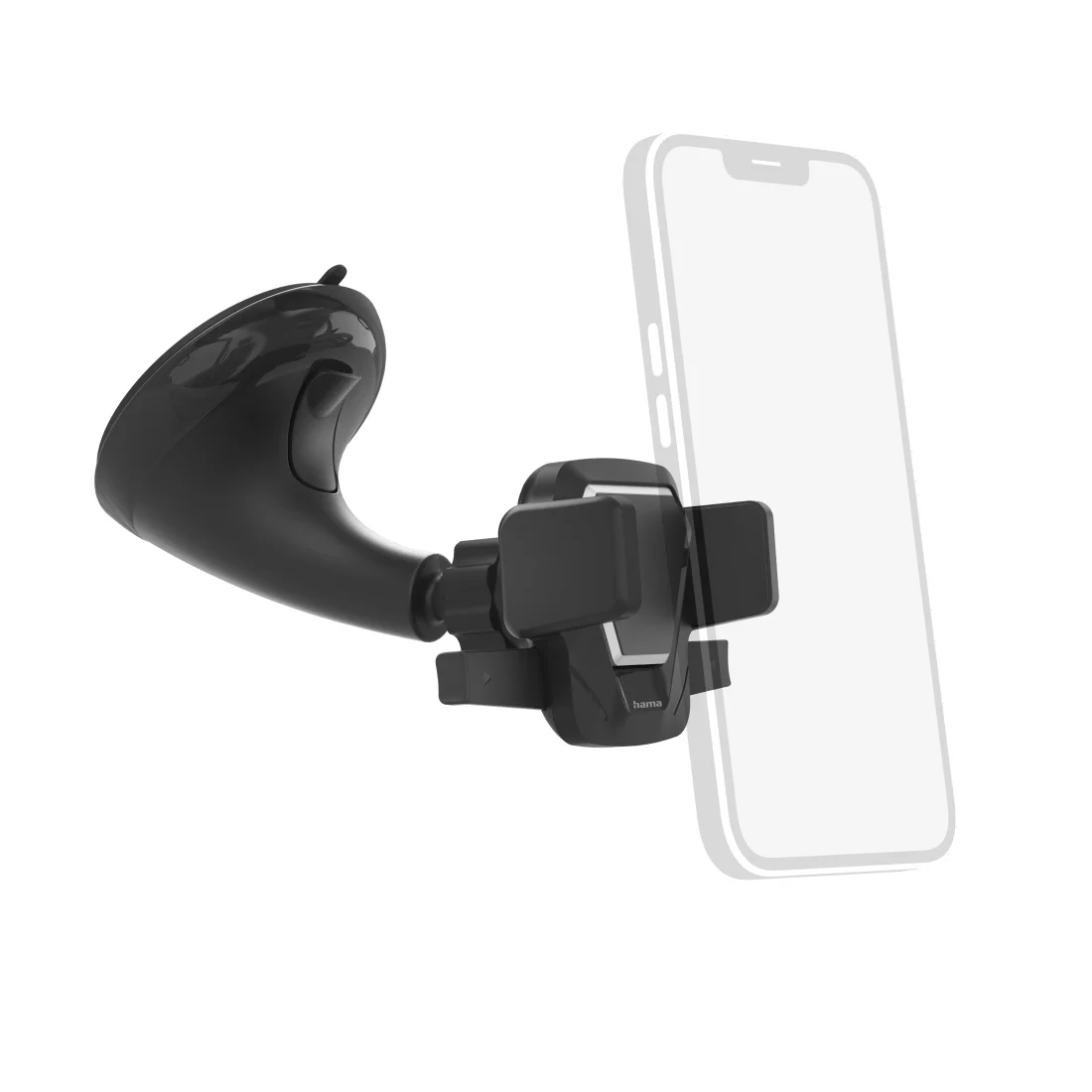 Hama Easy Snap Passive Halterung Handy/Smartphone Schwarz