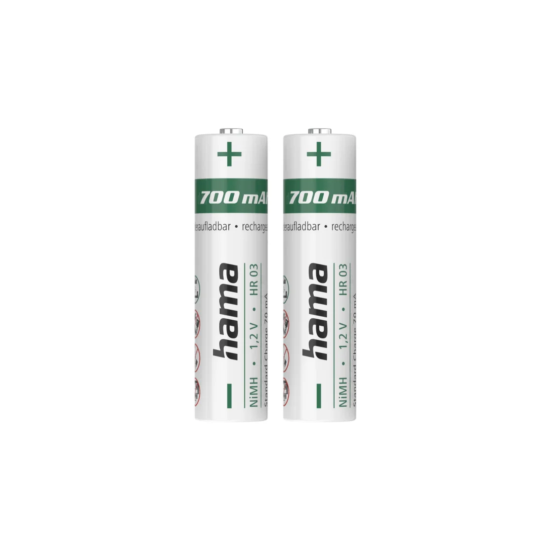 Hama 00223525 Haushaltsbatterie Wiederaufladbarer Akku AAA Nickel-Metallhydrid (NiMH)