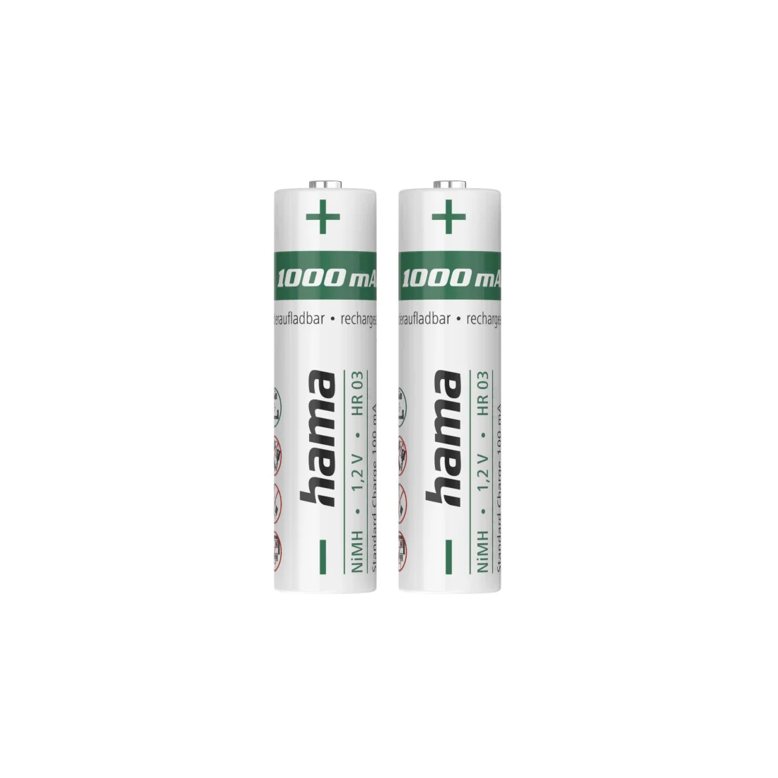 Hama 00223523 Haushaltsbatterie Wiederaufladbarer Akku AAA Nickel-Metallhydrid (NiMH)