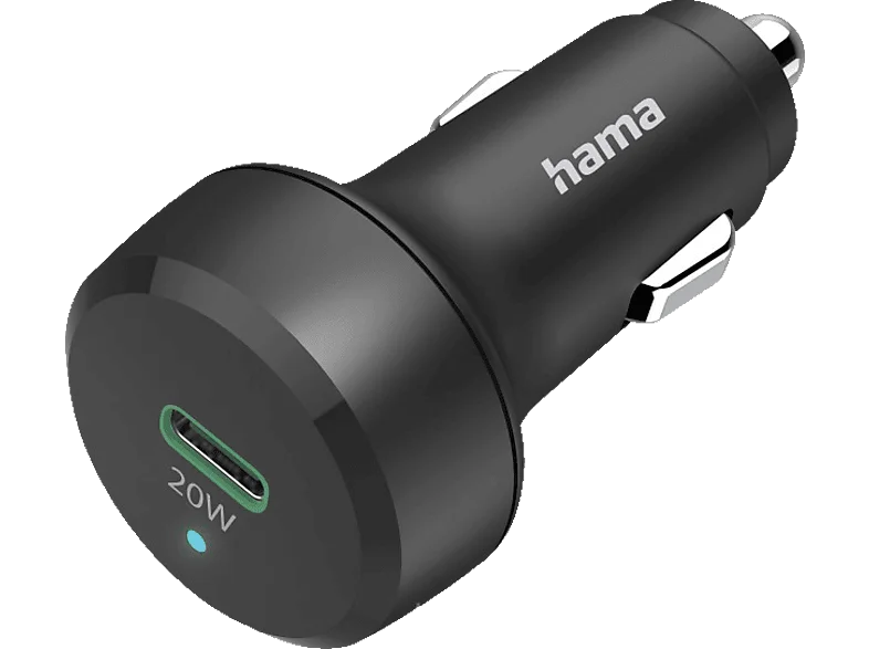 HAMA USB-C Power Delivery (PD) / Qualcomm® Kfz-Schnellladegerät Schwarz