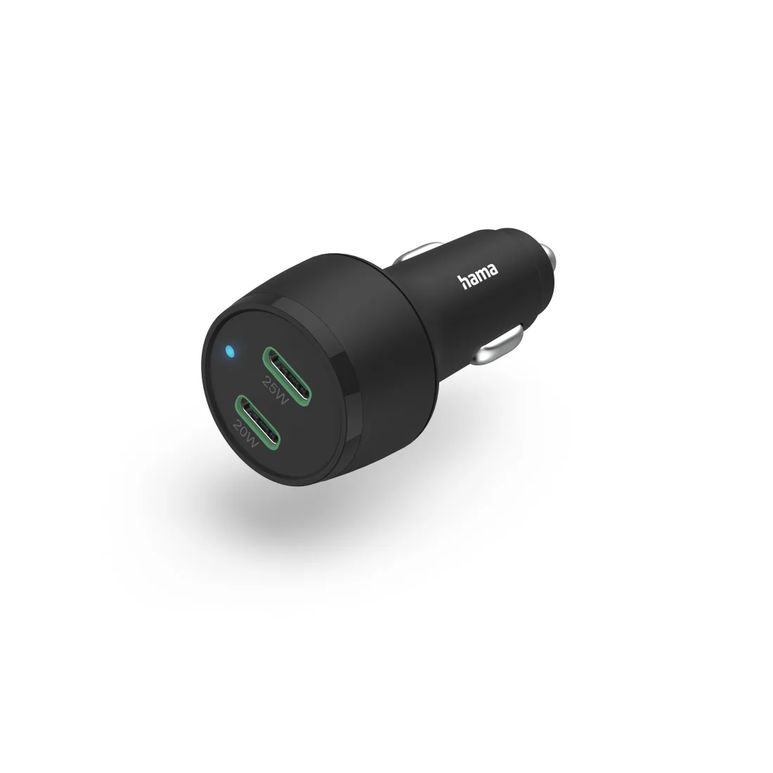 Hama 00201632 Ladegerät für Mobilgeräte Kopfhörer, Powerbank, Smartphone, Tablets Schwarz Zigarettenanzünder Schnellladung Auto