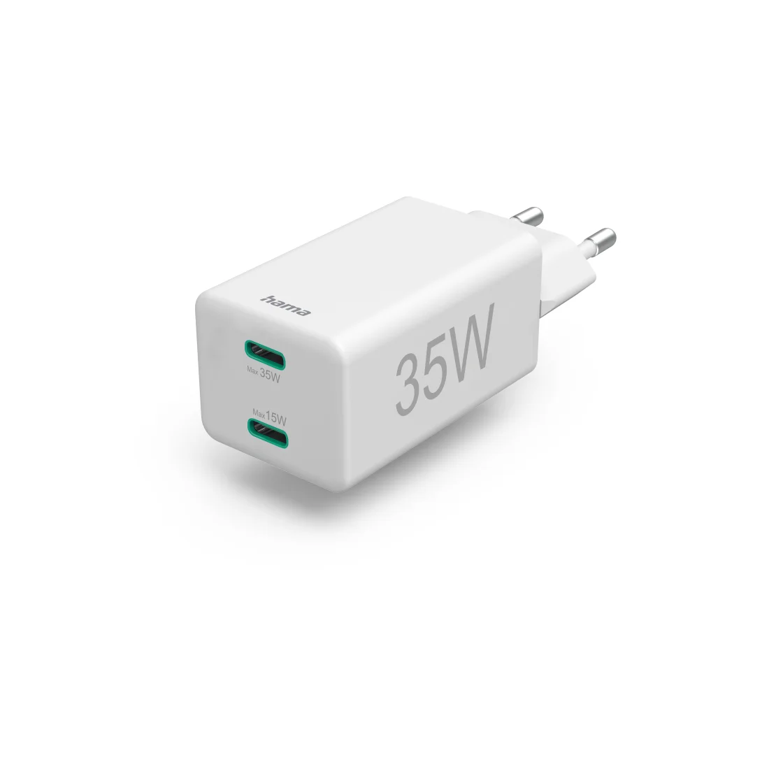 Hama 00201694 Ladegerät für Mobilgeräte Kopfhörer, Powerbank, Smartphone, Tablets Weiß AC Schnellladung Drinnen