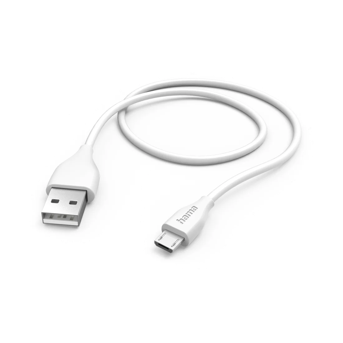Hama 00125102 USB Kabel USB 2.0 1,5 m USB A Micro-USB B 0,48 Gbit/s Weiß
