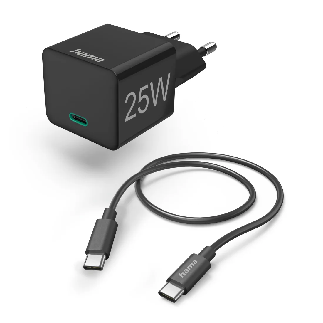 Hama 00125126 Ladegerät für Mobilgeräte Smartphone, Tablets Schwarz AC Schnellladung Drinnen