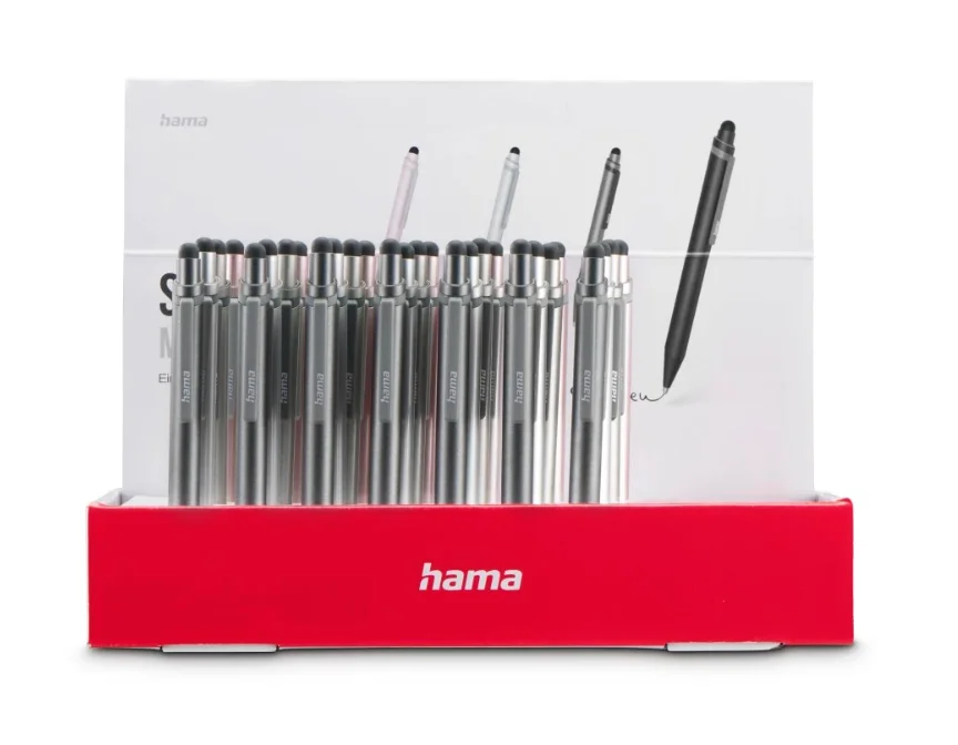 Hama Mini Eingabestift Anthrazit, Grau, Roségold, Silber