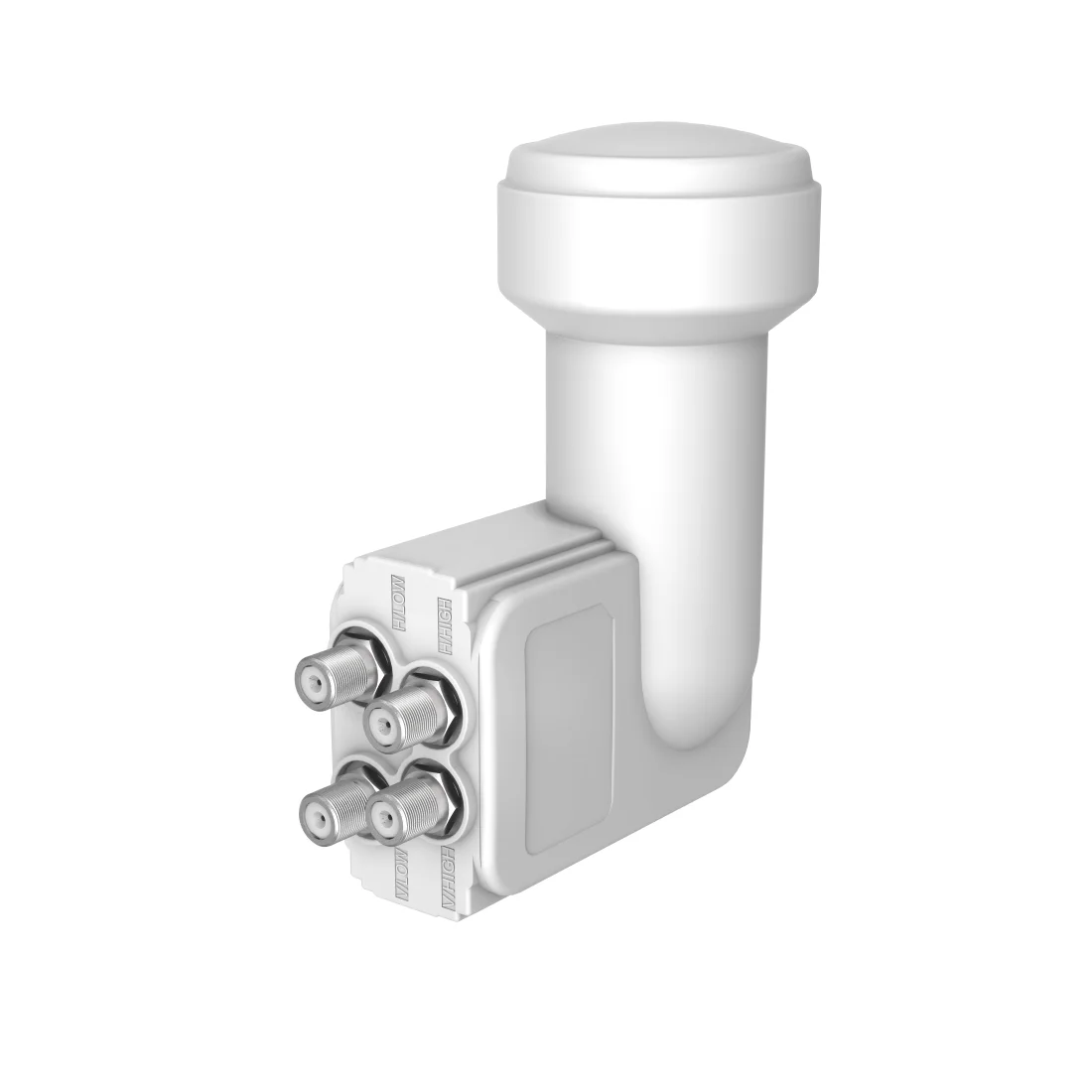 Hama 00205372 Rauscharmer Signalumsetzer Quattro LNB Hellgrau