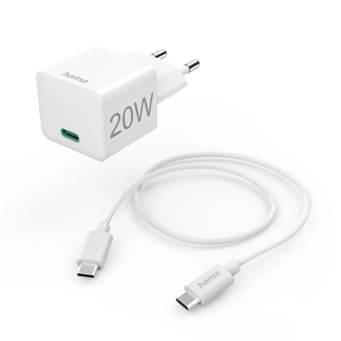 Hama 00201675 Ladegerät für Mobilgeräte Kopfhörer, Powerbank, Smartphone, Tablets Weiß AC Schnellladung Drinnen