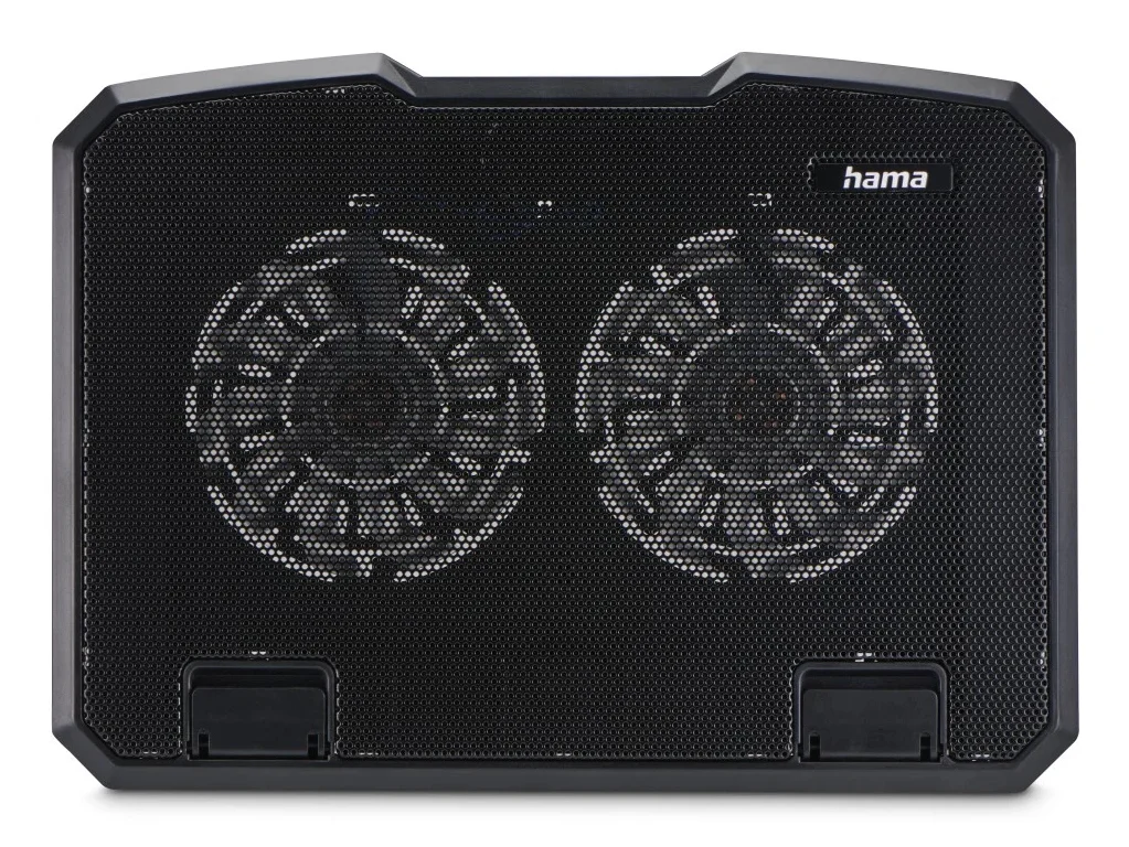 Hama Black Metal Llaptop-Kühlpad 39,6 cm (15.6") Schwarz