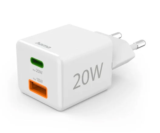 Hama 00201991 Ladegerät für Mobilgeräte Kopfhörer, Powerbank, Smartphone, Tablets Weiß AC Schnellladung Drinnen