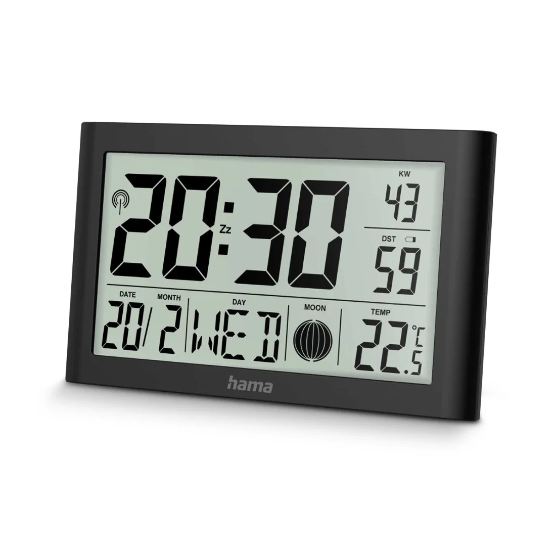 Hama Martinique Digitaler Wecker Schwarz