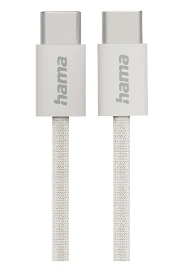 Hama Fabric USB Kabel USB 2.0 1 m USB C 0,48 Gbit/s Beige