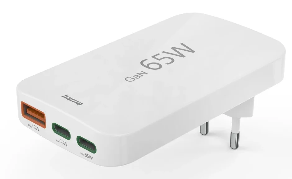Hama 00201976 Ladegerät für Mobilgeräte Laptop, Powerbank, Smartphone, Tablets Weiß AC Schnellladung Drinnen