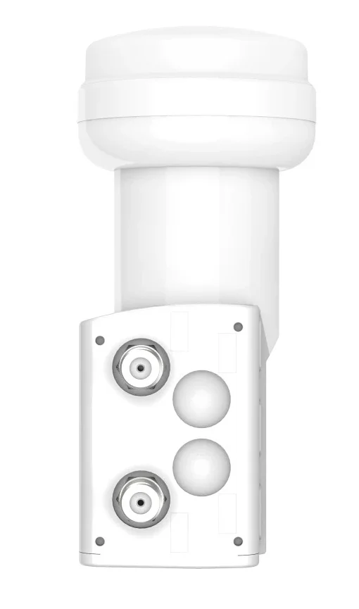 Hama 00205375 Rauscharmer Signalumsetzer Twin LNB 10,7 - 12,75 GHz Weiß