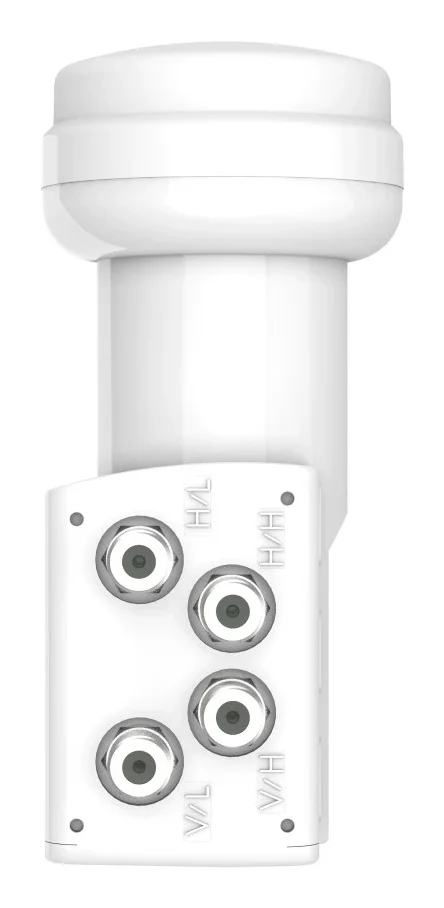 Hama 00205376 Rauscharmer Signalumsetzer Quattro LNB 10,7 - 12,75 GHz Weiß