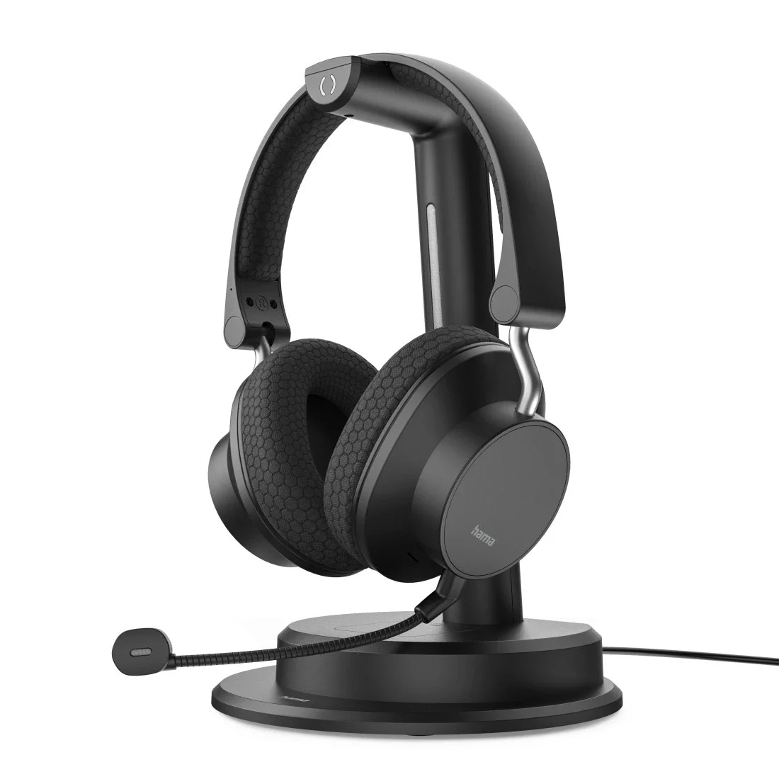 Hama BT-900 Kopfhörer Verkabelt & Kabellos Kopfband Büro/Callcenter USB Typ-C Bluetooth Ladestation Schwarz