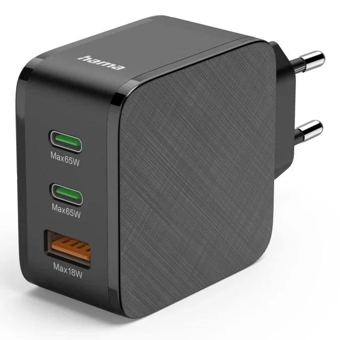 Hama 00201961 Ladegerät für Mobilgeräte Kopfhörer, Laptop, Powerbank, Smartphone, Tablets Schwarz AC Schnellladung Drinnen
