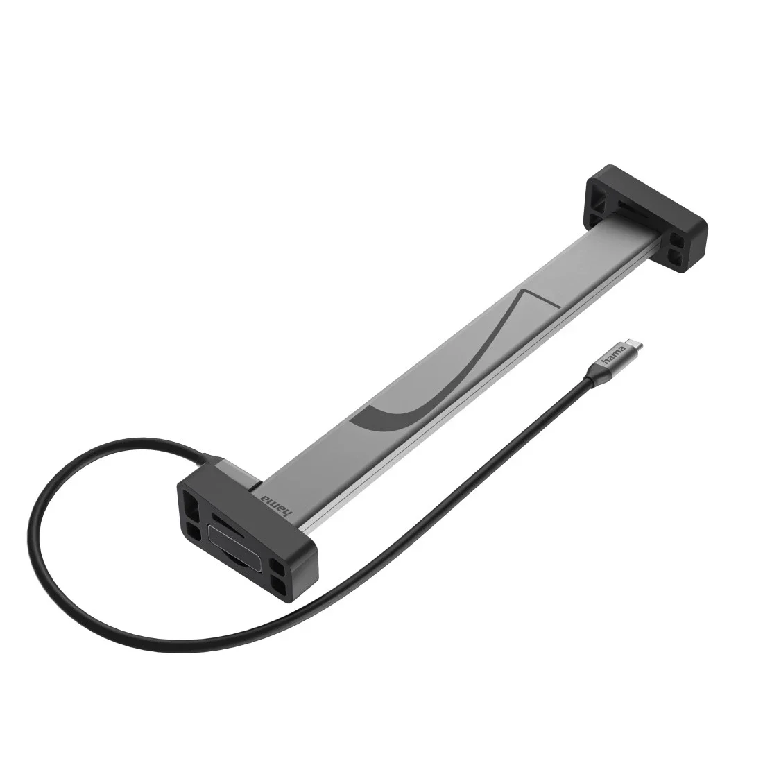 Hama 00200149 laptop-dockingstation & portreplikator Andocken Dock Schwarz, Grau