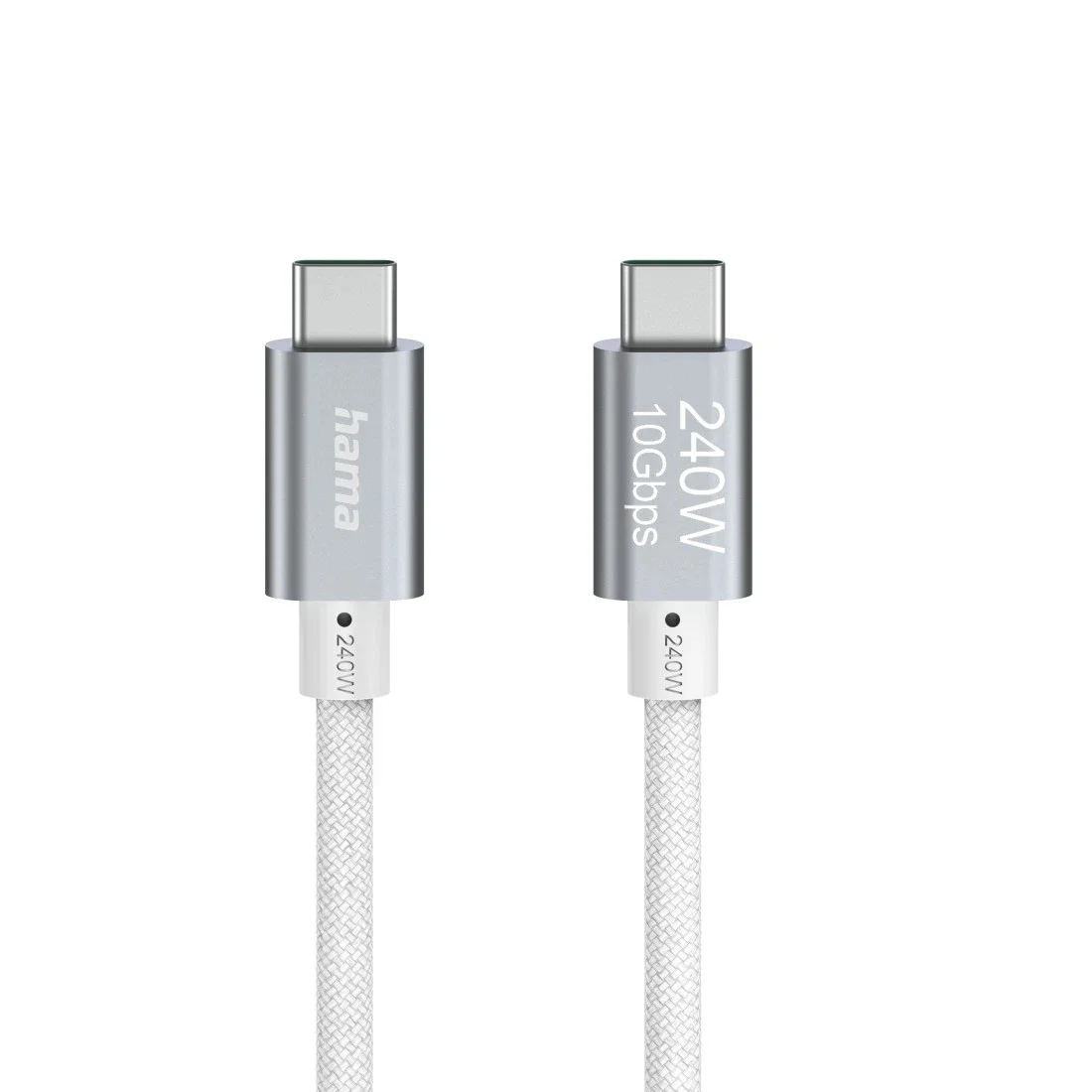 Hama Full-Featured USB Kabel USB 3.2 Gen 2 (3.1 Gen 2) 1,5 m USB C 10 Gbit/s 240 W Weiß