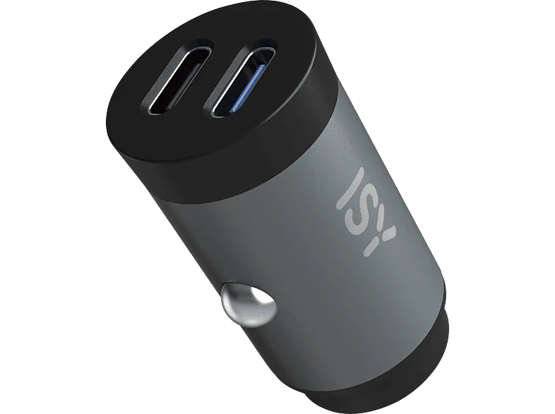 ISY ICC-5030-CC Power Delivery, Mini Auto-Ladegerät Grau/Schwarz